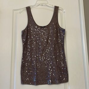 Express sequin tank - L